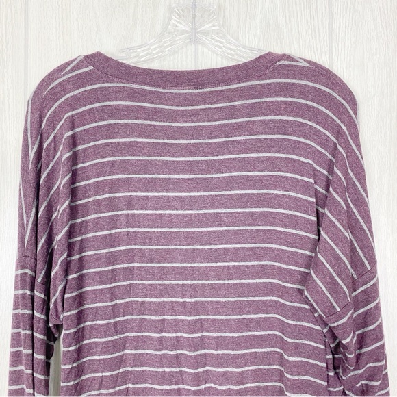 Cabi | Purple Striped Serenity Long Sleeve Tee Size Small - Picture 6 of 13
